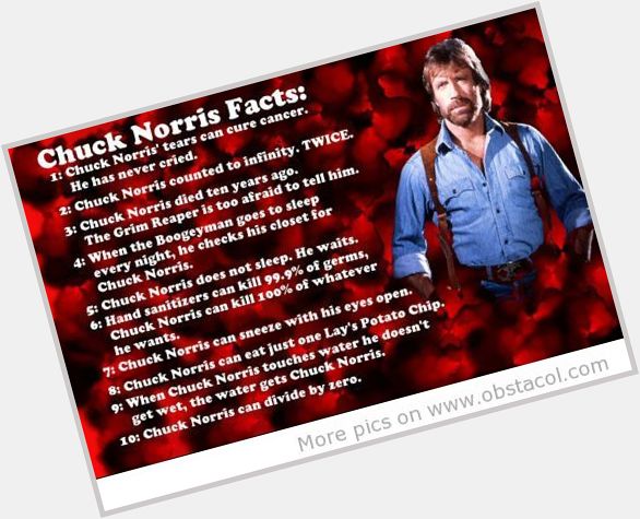 Happy 80th birthday to Chuck Norris! What\s your favorite Chuck Norris fact? 