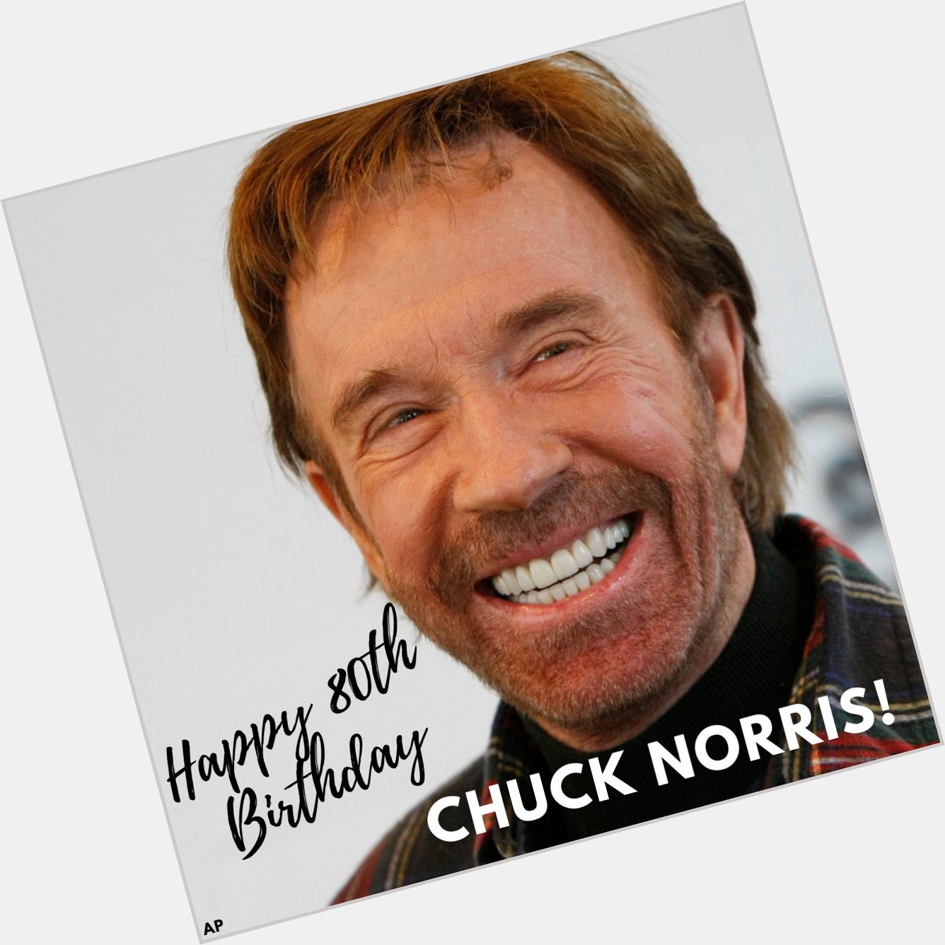HAPPY BIRTHDAY, CHUCK NORRIS! Thanks for 80 years of roundhouses! 