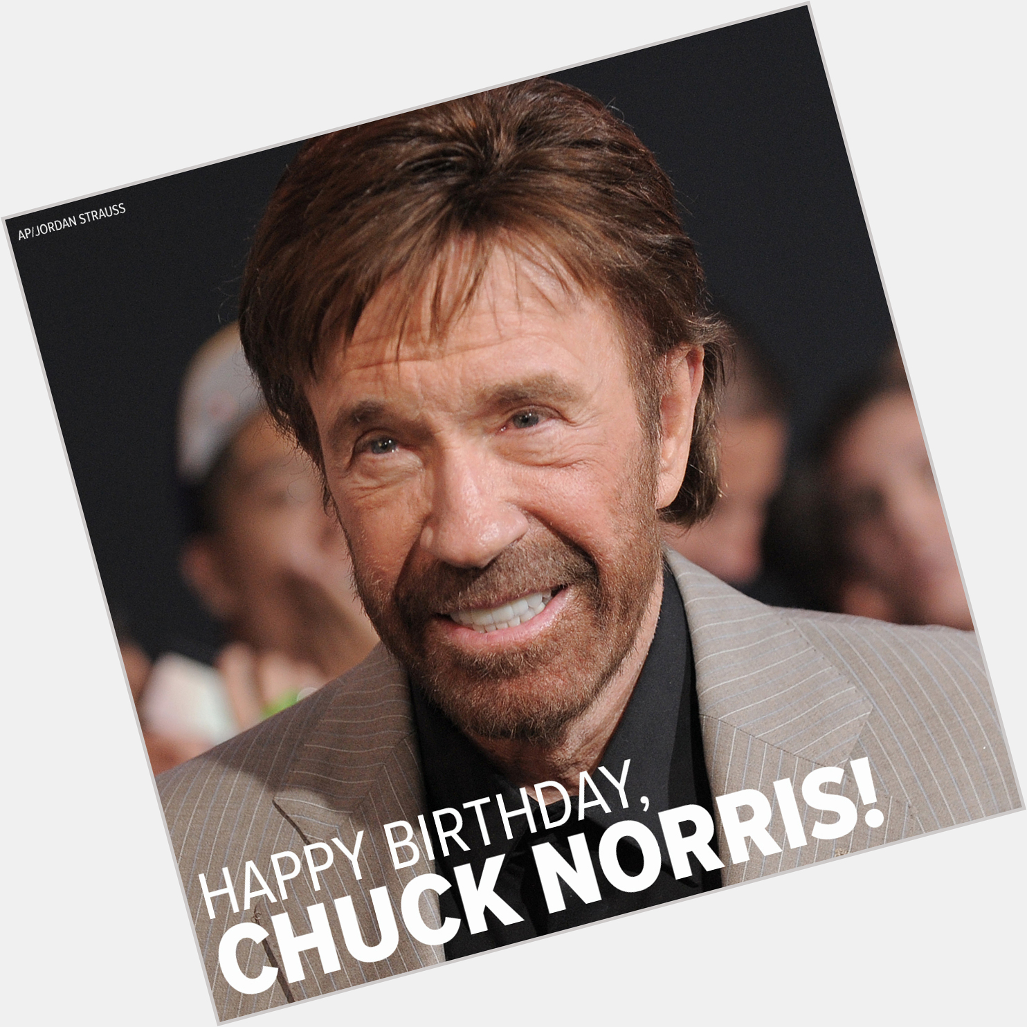 Chuck Norris doesn\t celebrate his birthday, his birthday celebrates him. 

Happy birthday, Chuck Norris! 