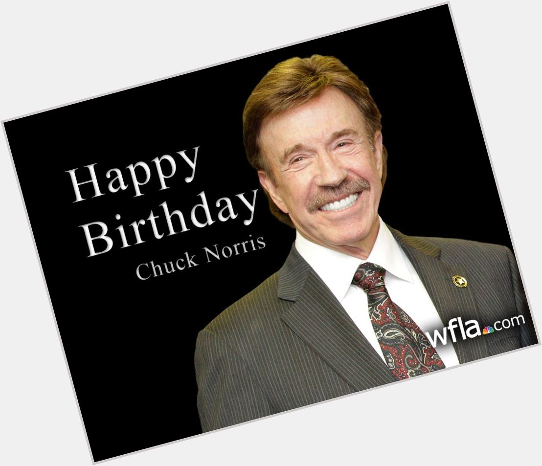Join us in wishing a happy 81st birthday to martial artist and actor Chuck Norris.  