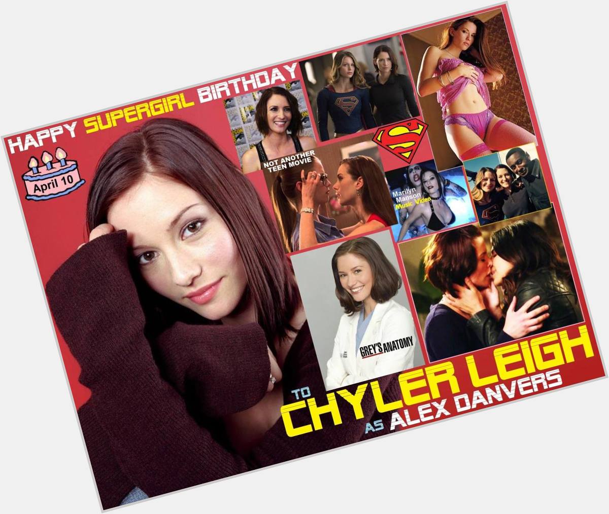 Happy birthday Chyler Leigh, born April 10, 1982.  