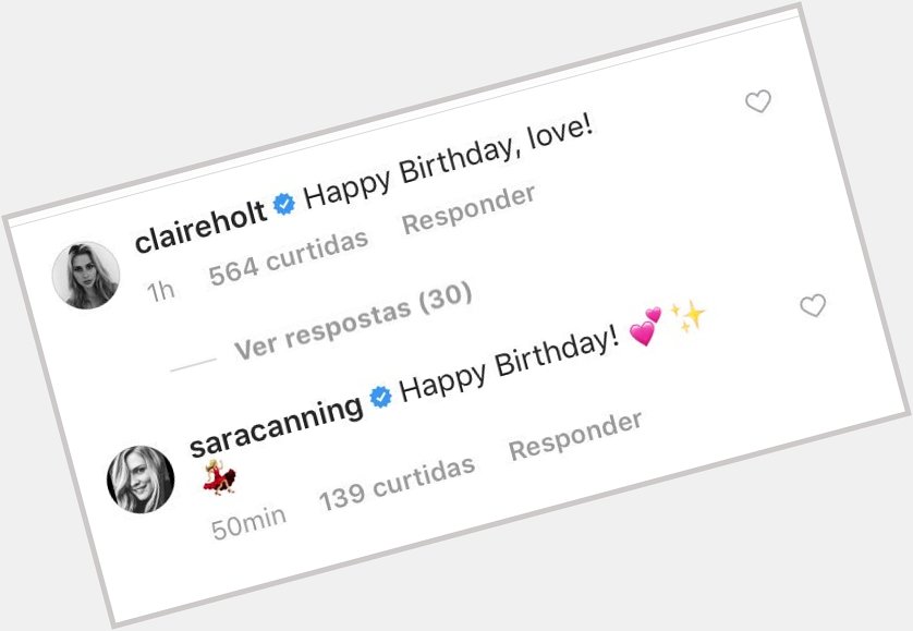  | Claire Holt and Sara Canning commented on the publication of Candice King, wishing her a happy birthday. 