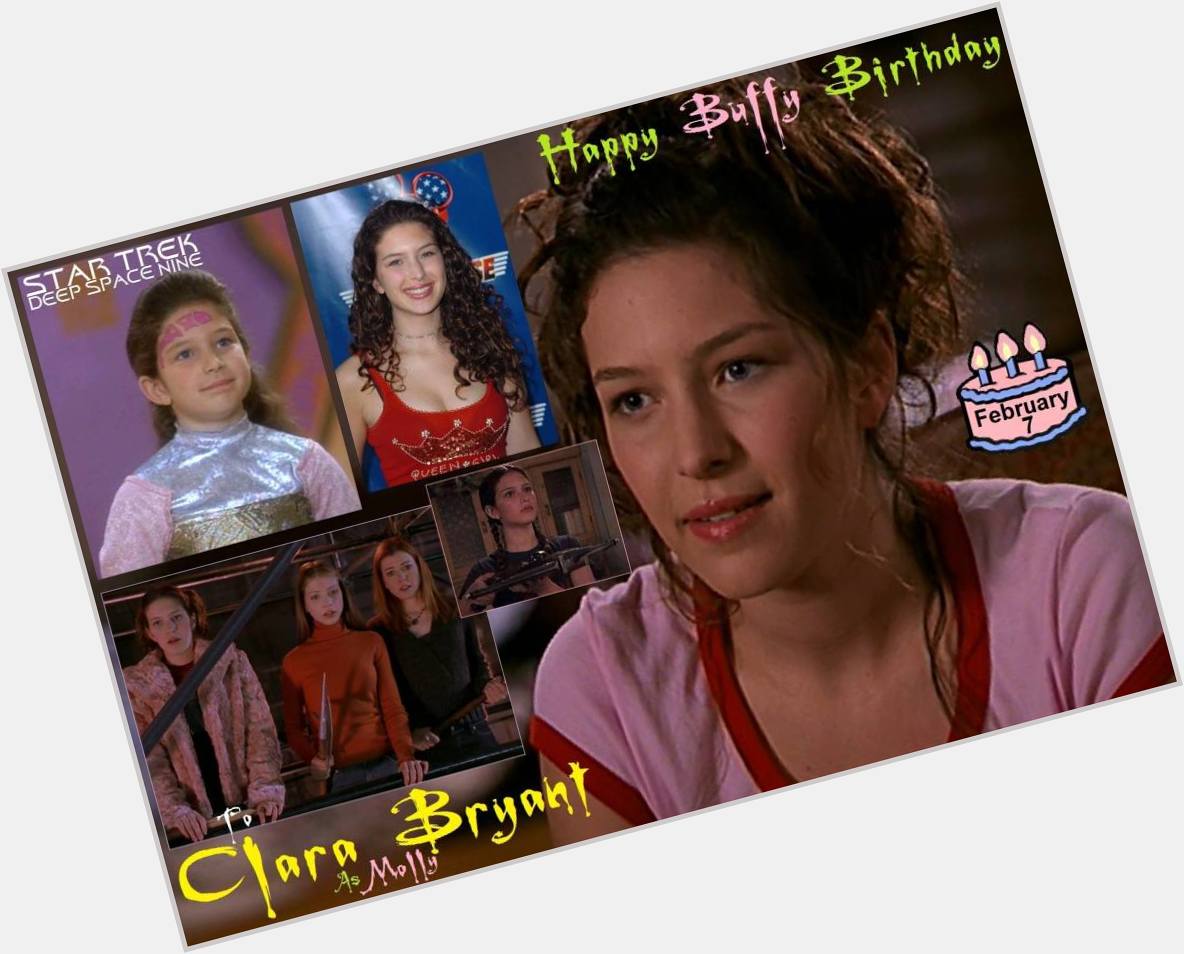 Happy birthday to Clara Bryant, born February 7, 1985.  
