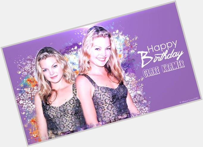 Happy Birthday Clare Kramer! May you have an awesome day with your loved ones!:)     