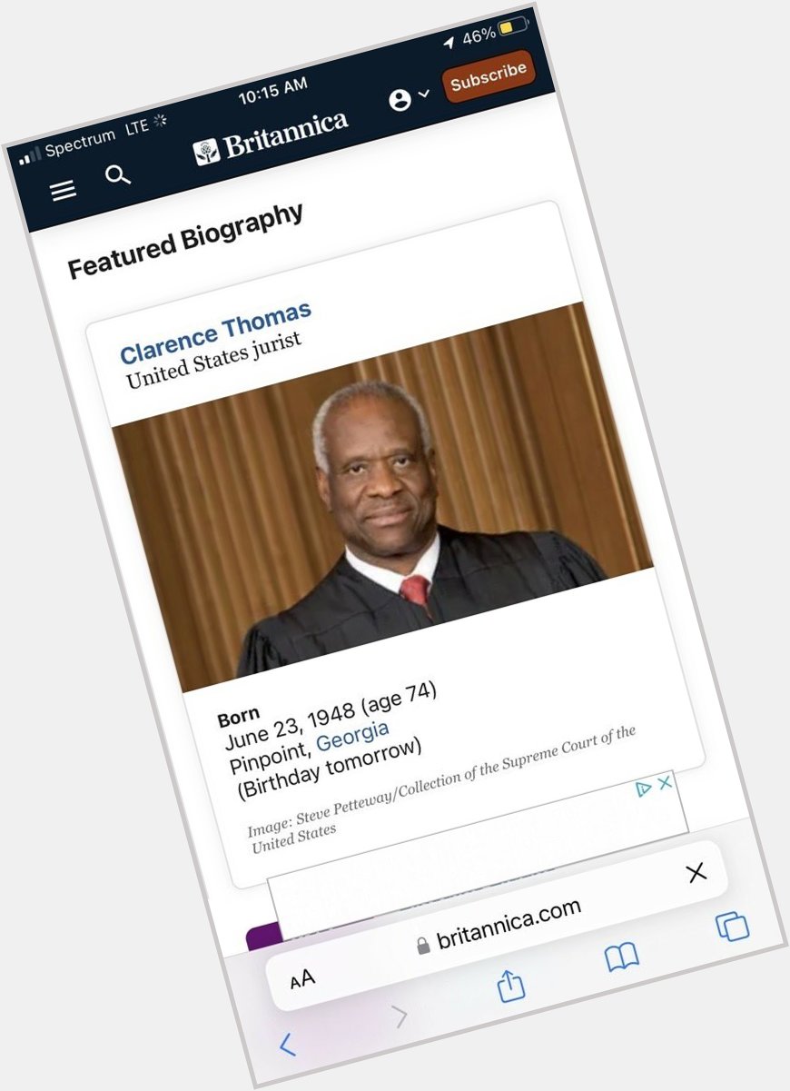Happy Birthday to the most Patriotic, Constitution loving justice America has ever had! God bless Clarence Thomas 