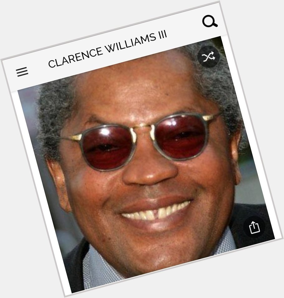 Happy birthday to this great actor.  Happy birthday to Clarence Williams III 