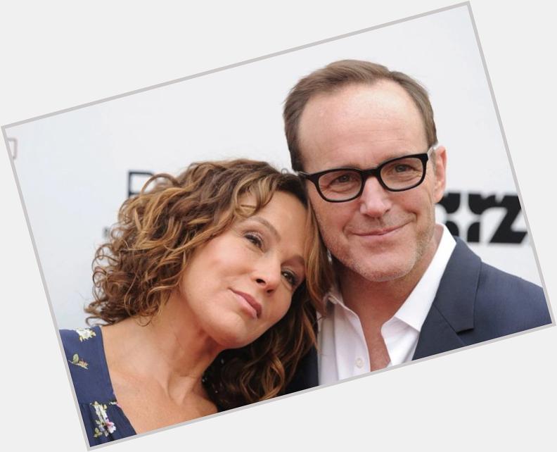Happy birthday to Clark Gregg, here with his lovely wife Jennifer Grey 