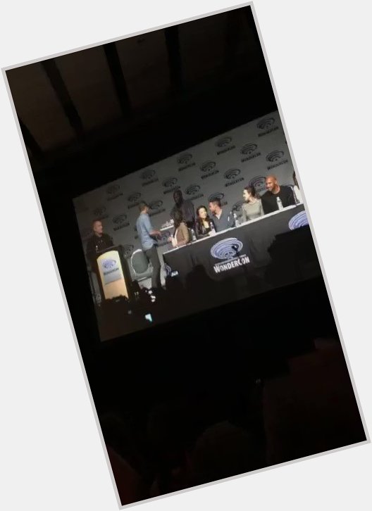  The crowd singing happy birthday to Clark Gregg at  ( abcnetwork) 