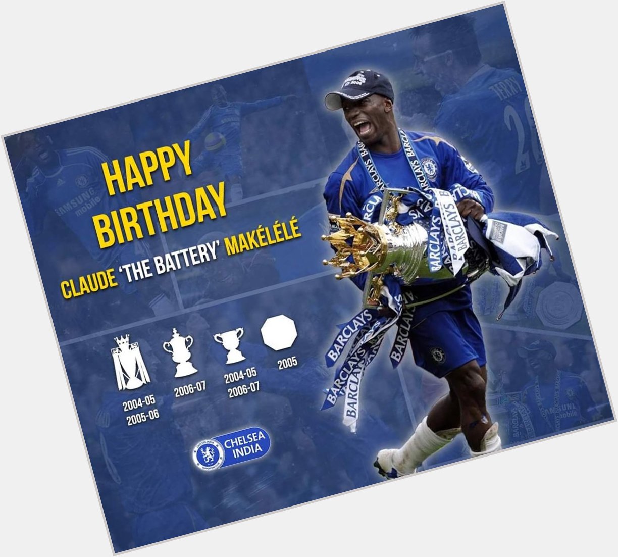 Happy birthday to my favorite Chelsea player of all time... Claude Makelele       