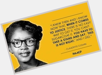 Happy Birthday Claudette Colvin!!! 