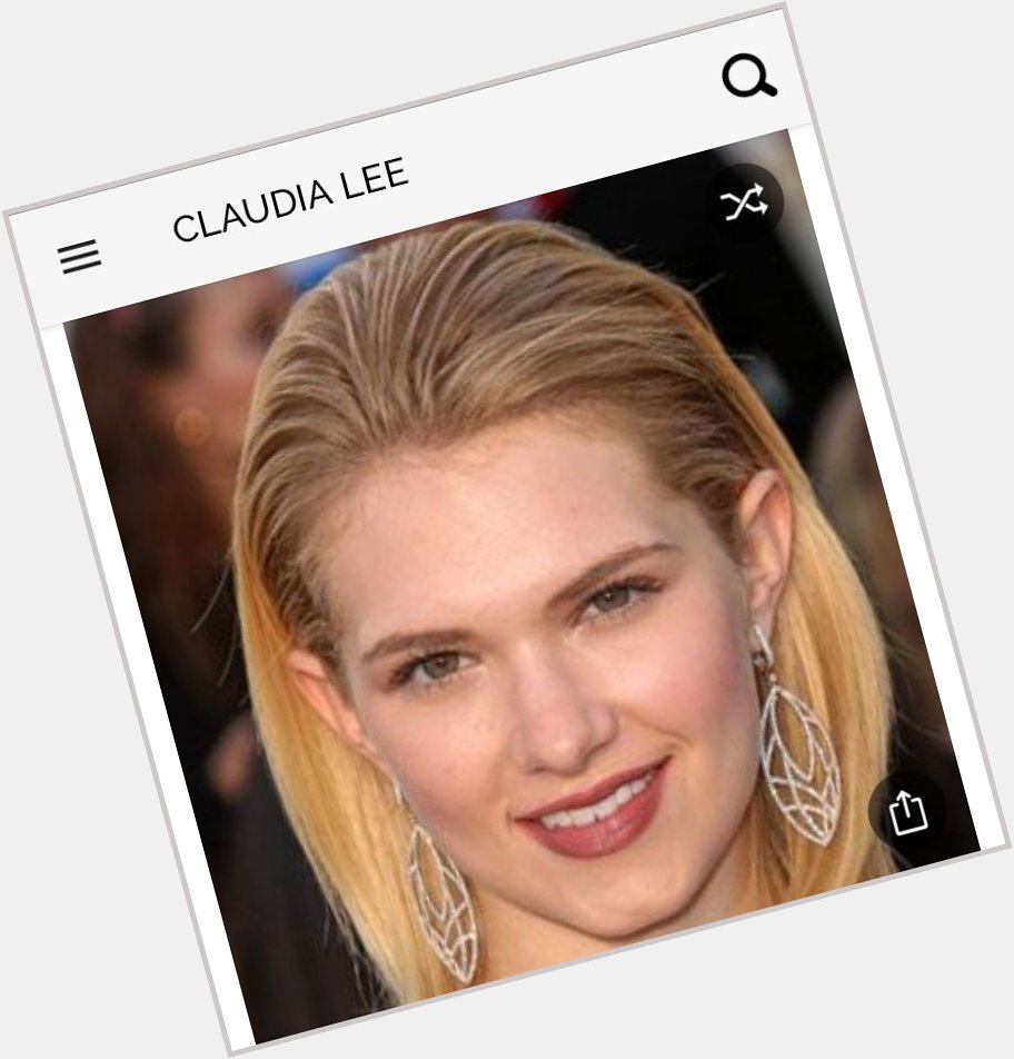 Happy birthday to this great actress.  Happy birthday to Claudia Lee 