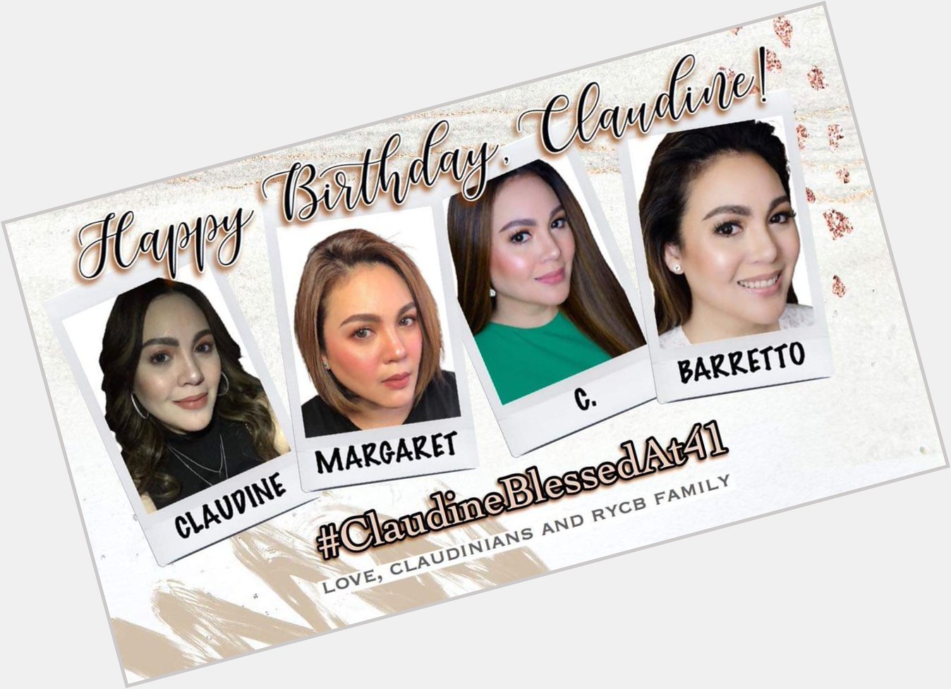 Happy birthday My Optimum star
Ms.Claudine Barretto 