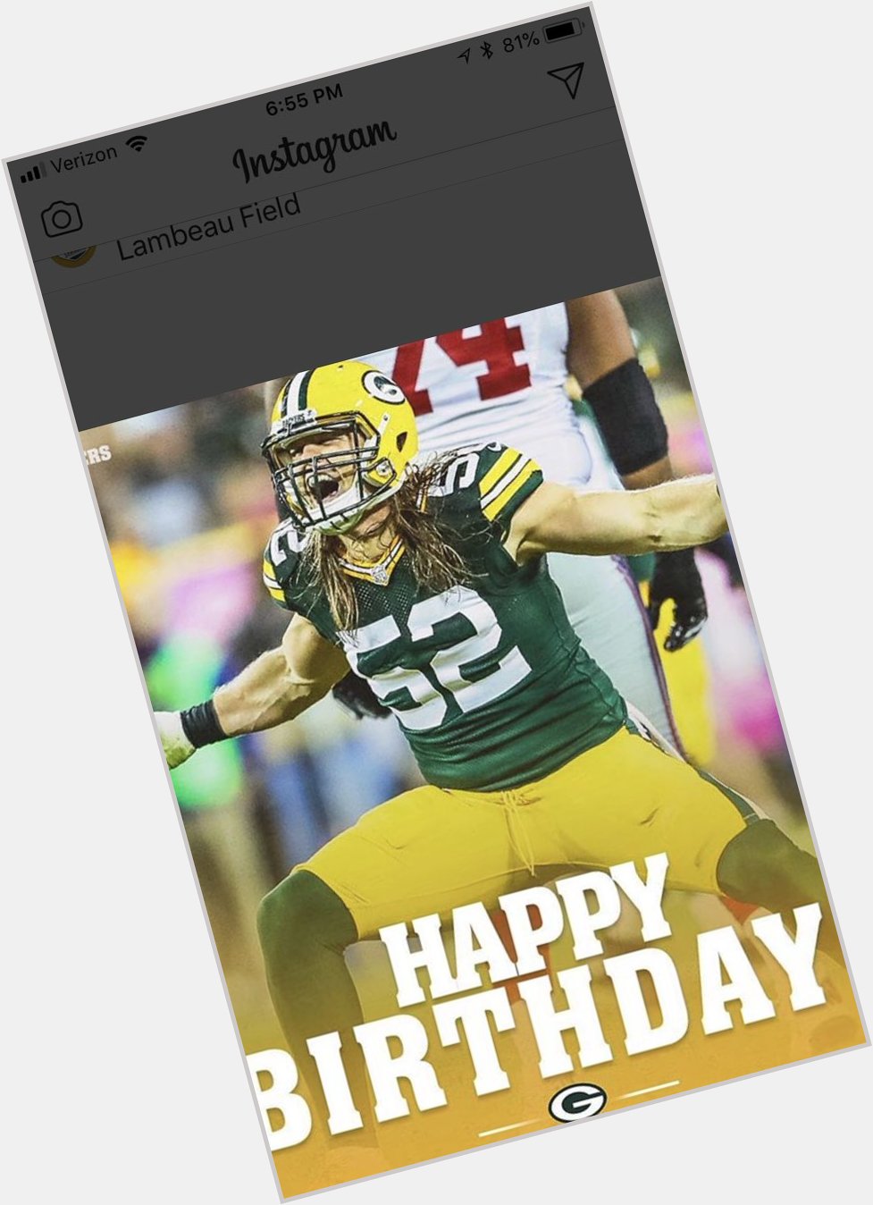 Happy Birthday! To the one and only Clay Matthews!  