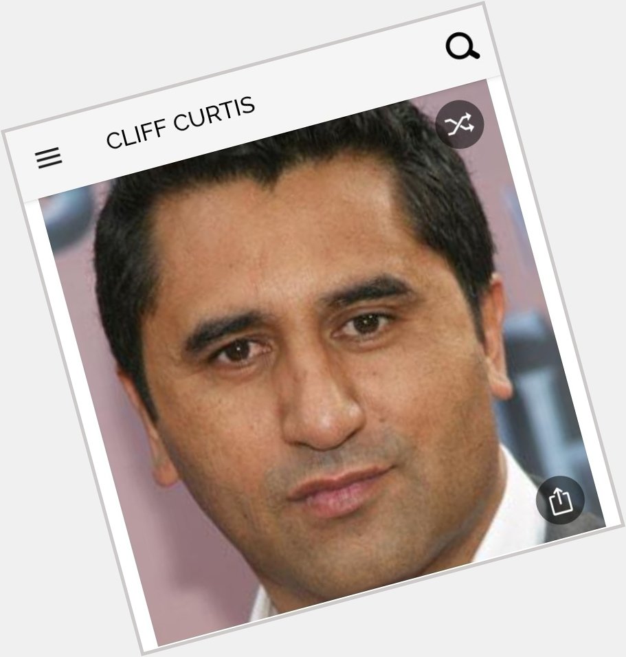 Happy birthday to this great actor.  Happy birthday to Cliff Curtis 