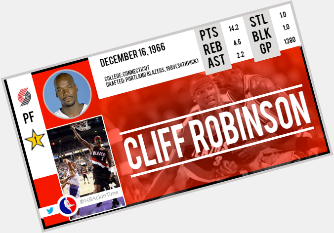 Happy Birthday Cliff Robinson !    