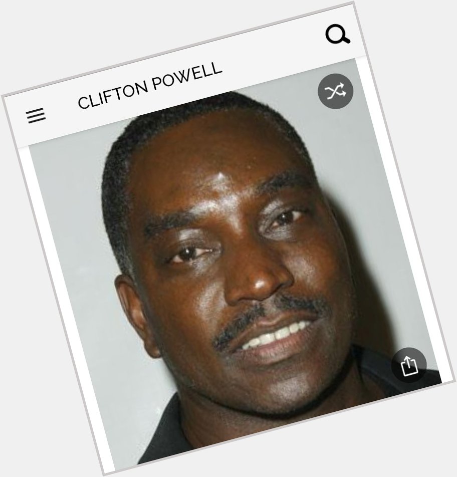 Happy birthday to this great actor.  Happy birthday to Clifton Powell 