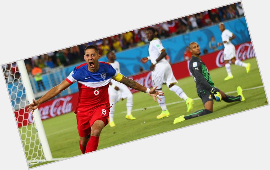 Happy birthday to the one and only Clint Dempsey.An incredible player and captain.I\m still shocked by the Ghana Goal 