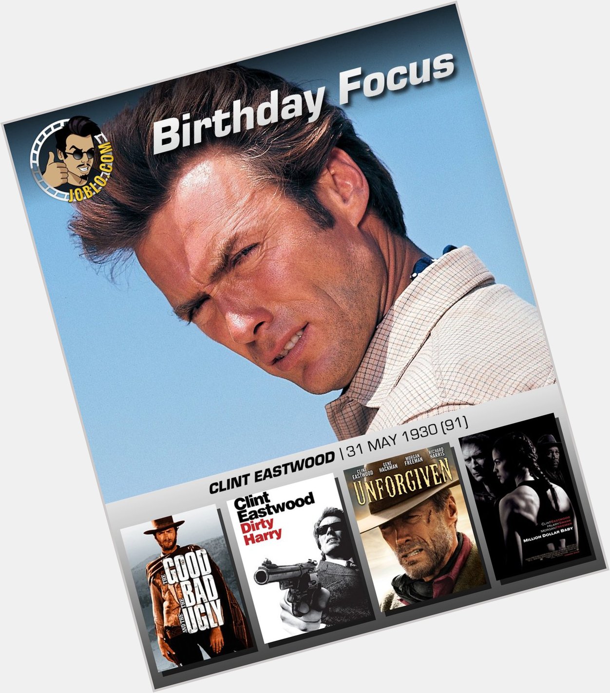 Wishing a very happy 91st birthday to the incredible Clint Eastwood! 