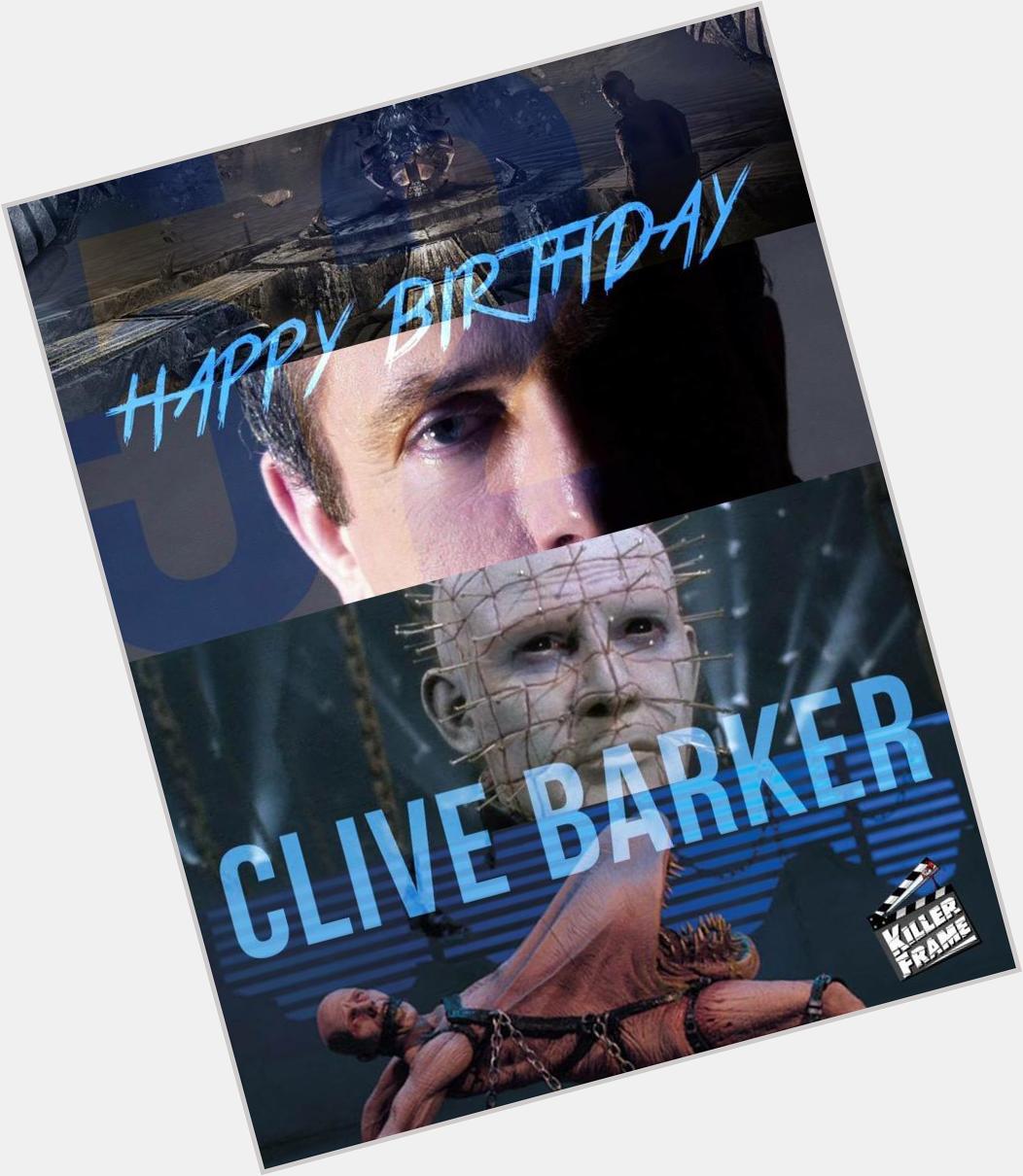 Happy birthday Clive Barker!!      