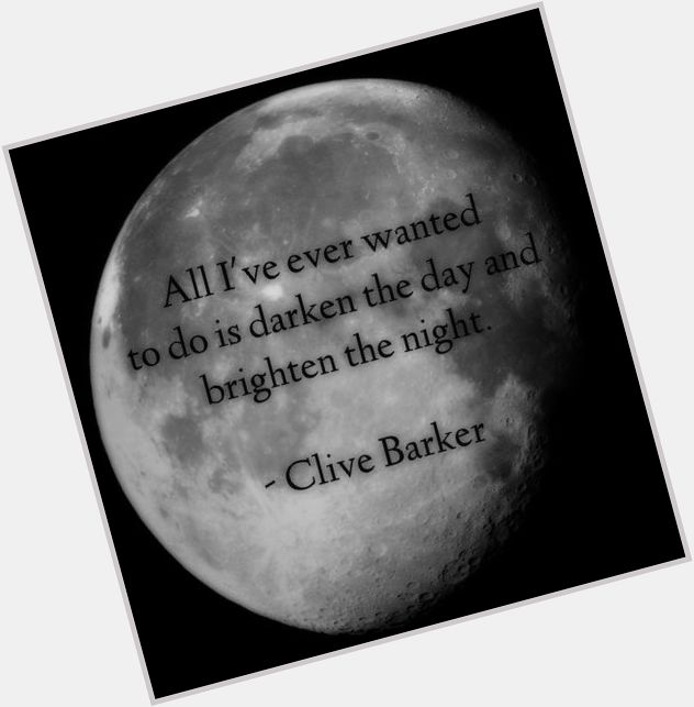 Happy Birthday to Clive Barker!   