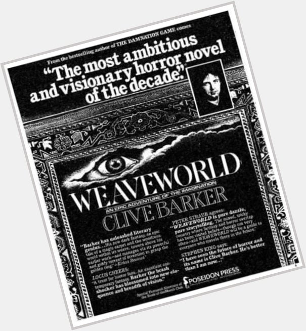 Vintage Newspaper Ad For WEAVEWORLD (1987)

Happy Birthday, Clive Barker! 