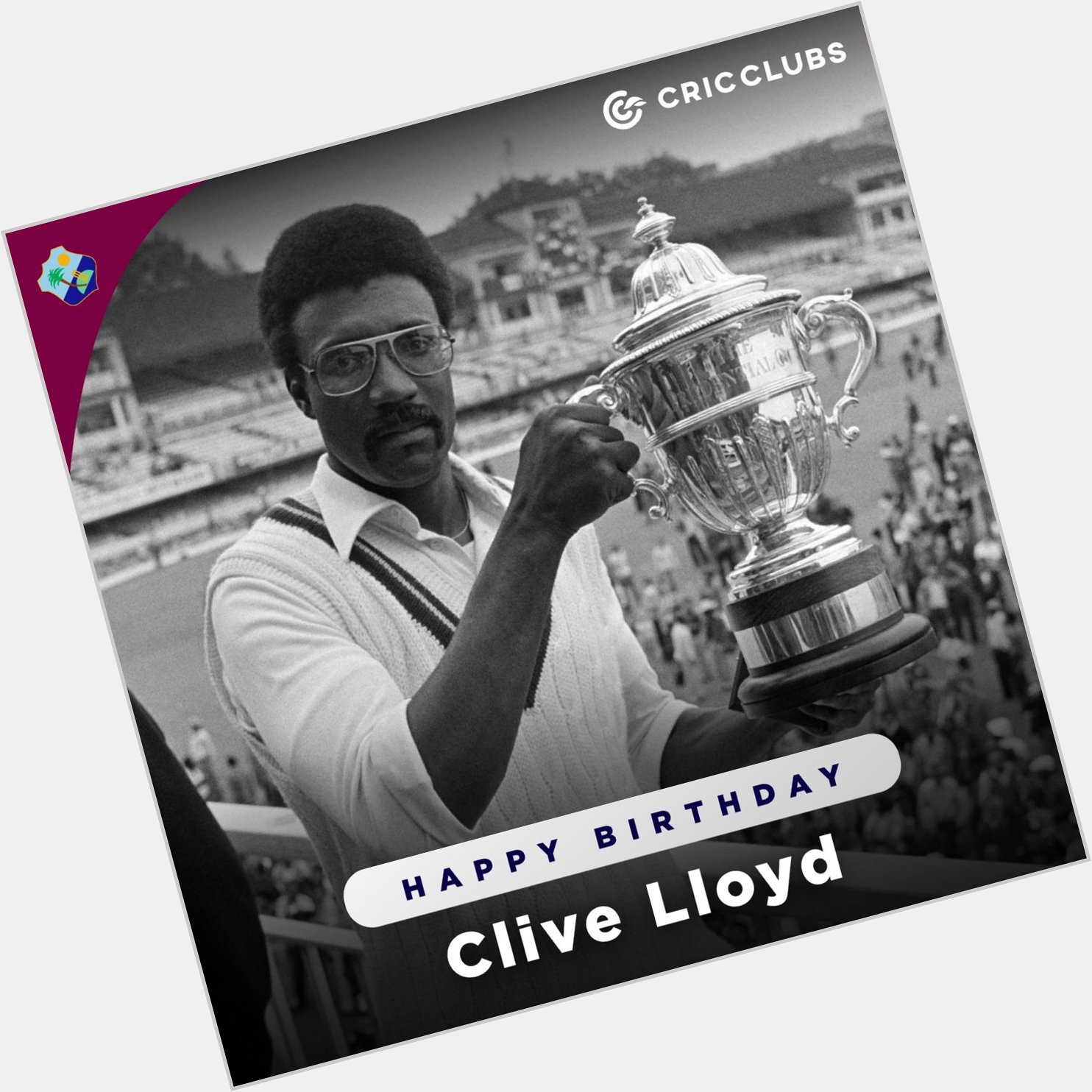 One of the most successful Test captains of all time
Two times ICC World Cup winner
Happy Birthday Sir Clive Lloyd 