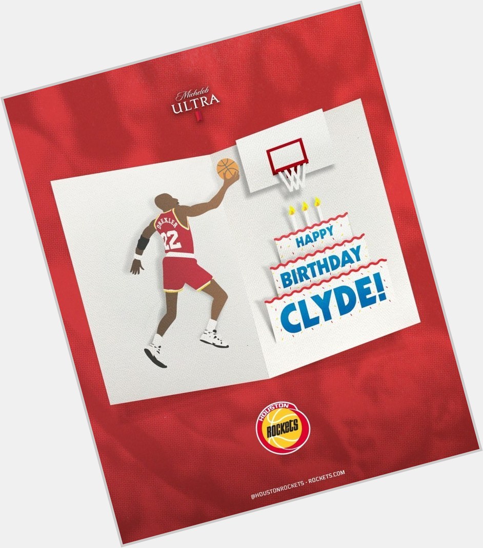 Houston Rockets: Join us in wishing Clyde Drexler a Happy Birthday! ... 
 

 
. 