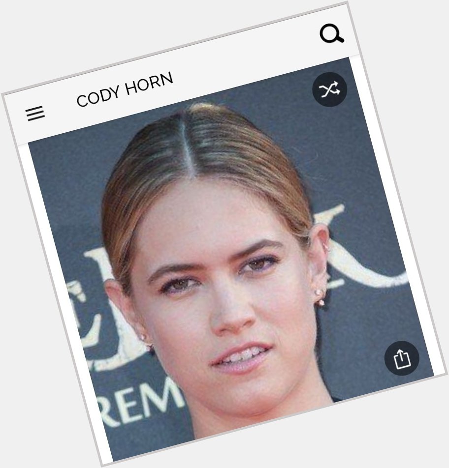 Happy birthday to this great actress.  Happy birthday to Cody Horn 