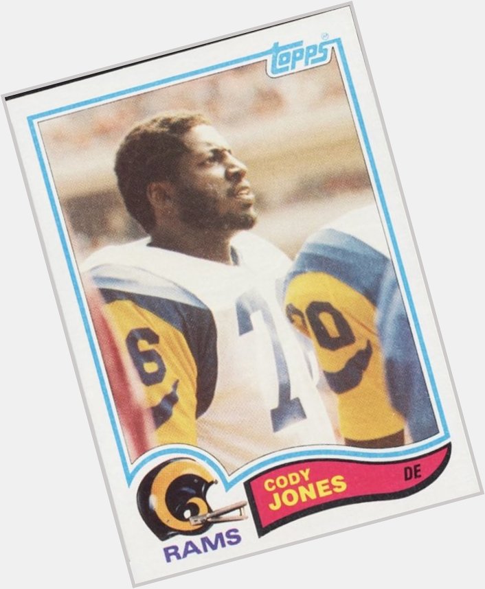 Happy Birthday to former Rams Pro Bowl defensive lineman Cody Jones.      