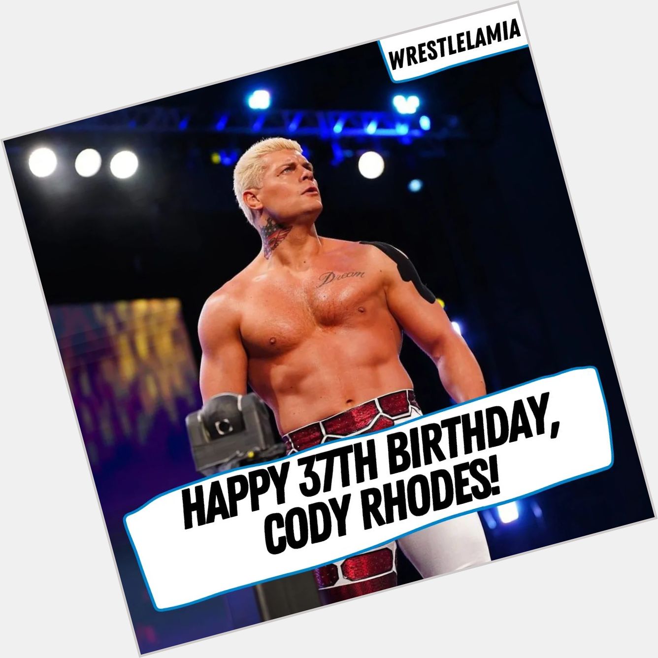 Happy 37th Birthday to current WWE superstar, Cody Rhodes. 