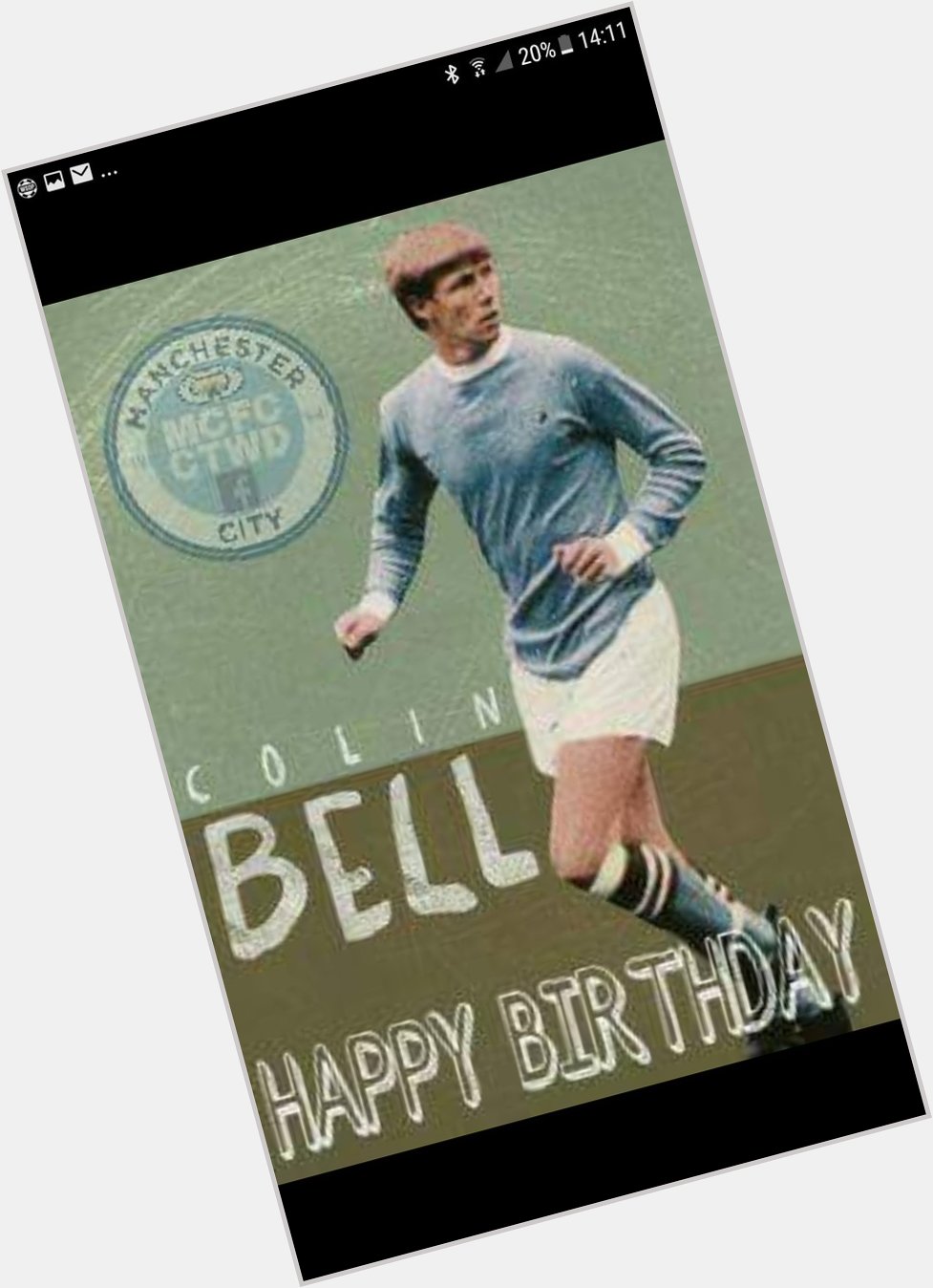 Happy birthday Colin bell a true city legend 