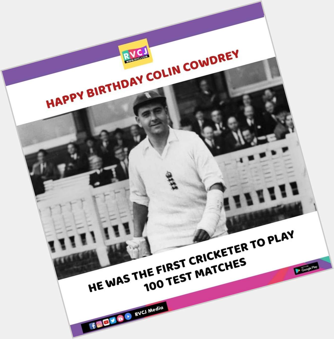 Happy Birthday Colin Cowdrey!   