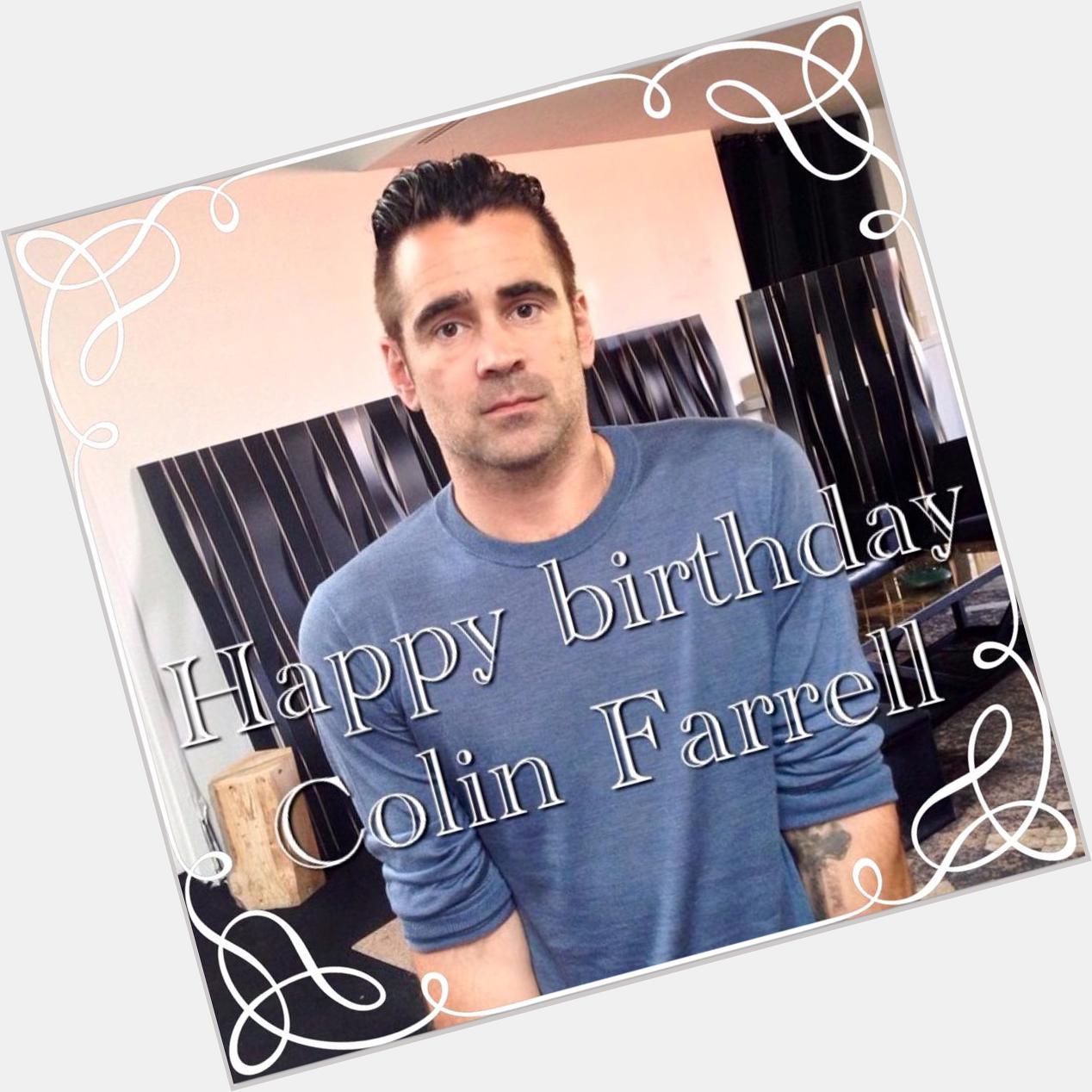 Happy Birthday Colin Farrell, we wish you a wonderful day with your family and friends. 