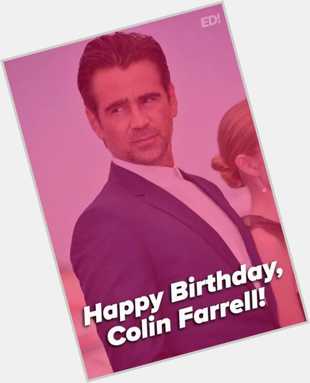 Happy birthday to Colin Farrell who turns 41 years old today! ;) 