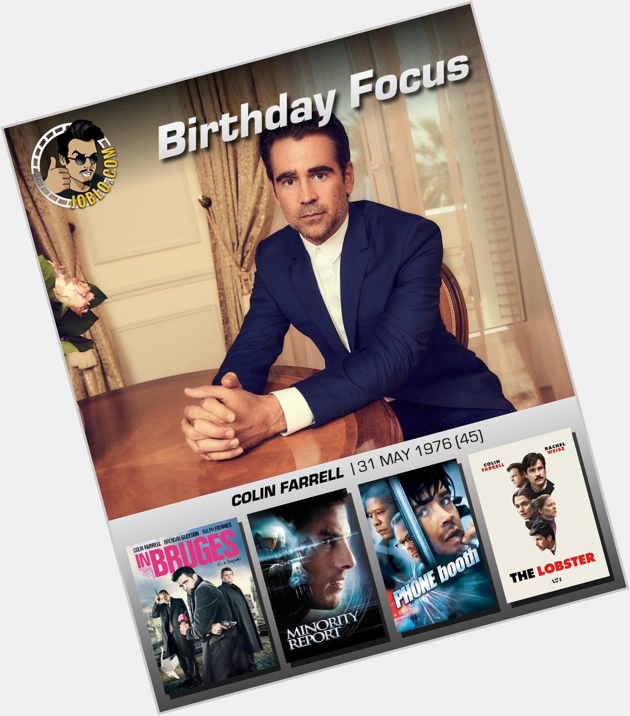 Wishing a very happy 45th birthday to Colin Farrell! 