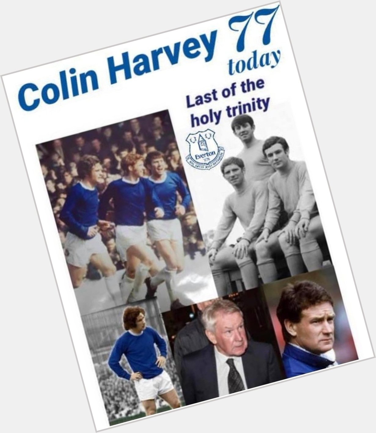 Happy birthday Colin Harvey 