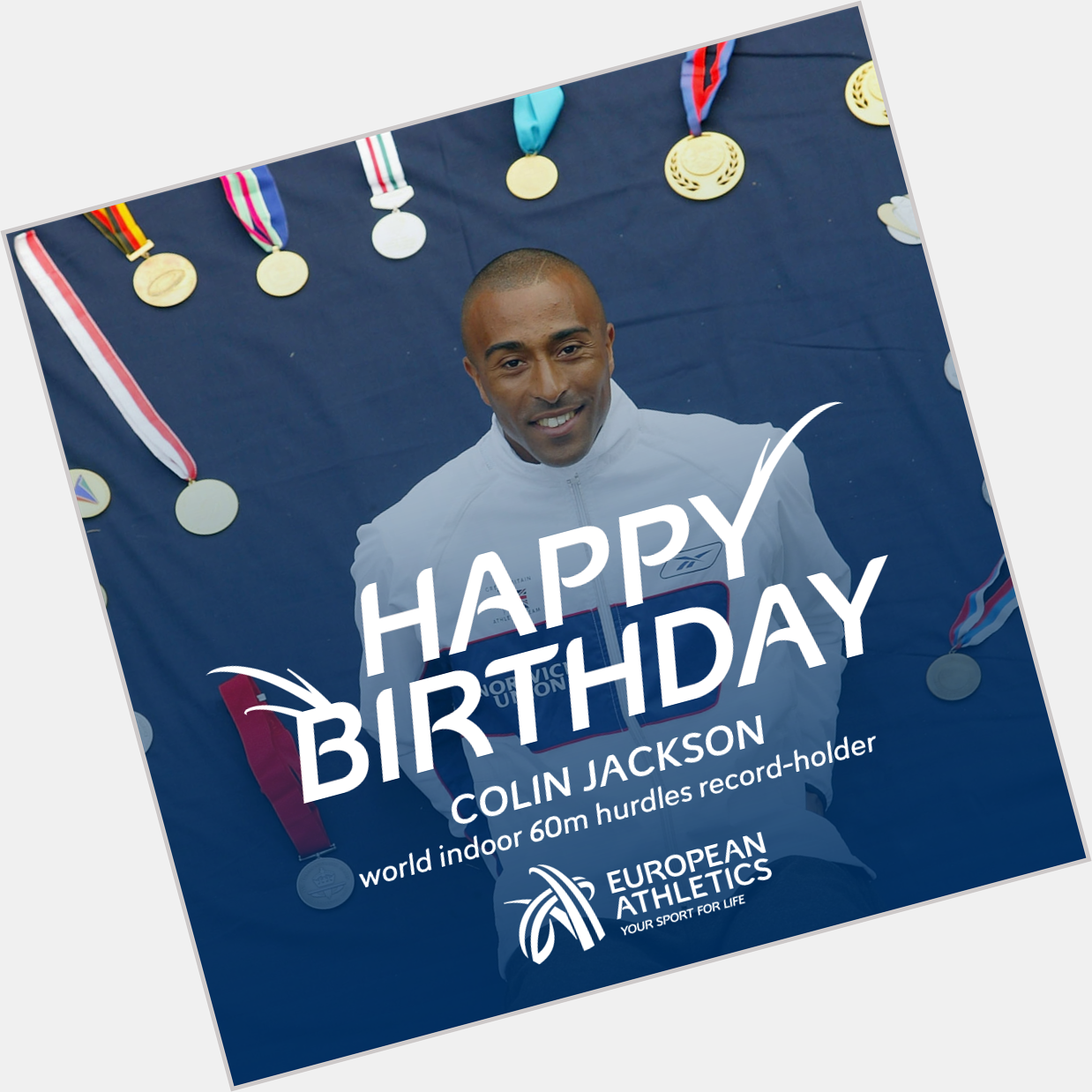 Happy birthday to world indoor 60m hurdles record-holder and four-time European 110m hurdles champion Colin Jackson! 