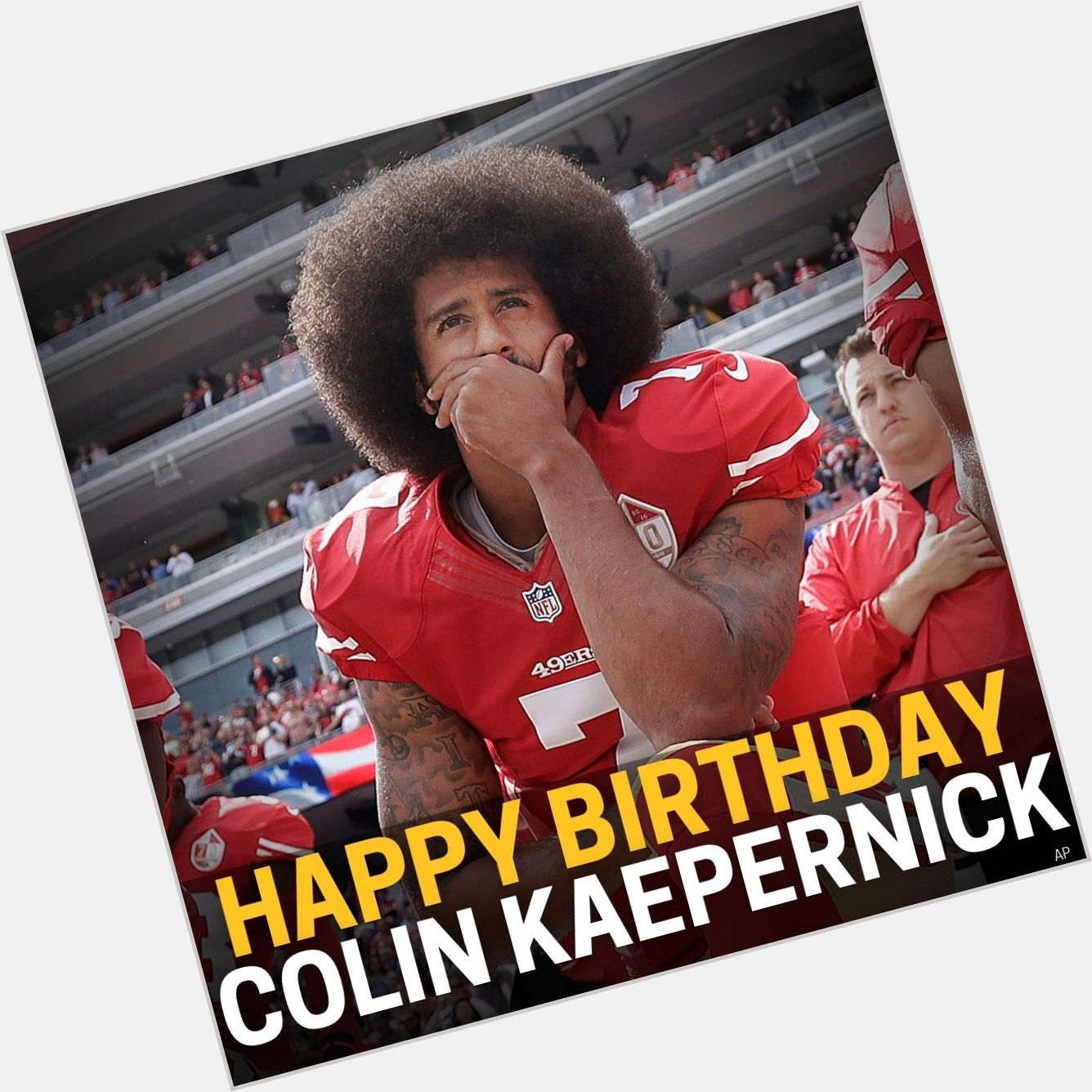 Happy Birthday to Colin Kaepernick! What\s your message to Kaepernick on his special day?  