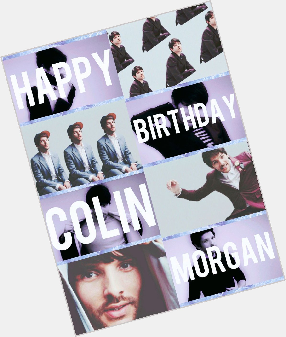 Happy birthday to the gorgeous and talented Colin Morgan 