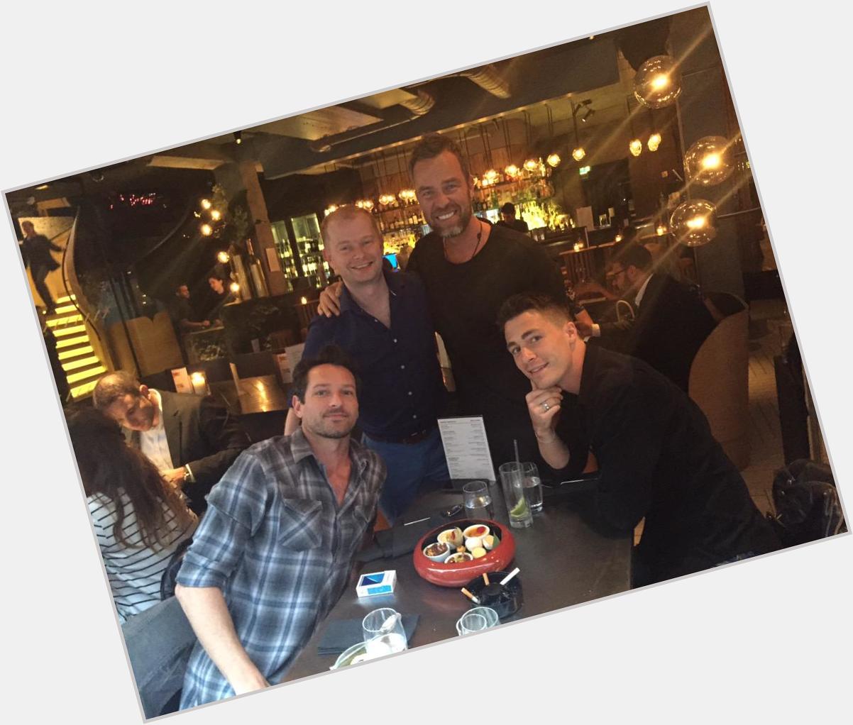 Yes happy birthday to me. Random photo with JR Bourne and Colton Haynes!  Day made! 