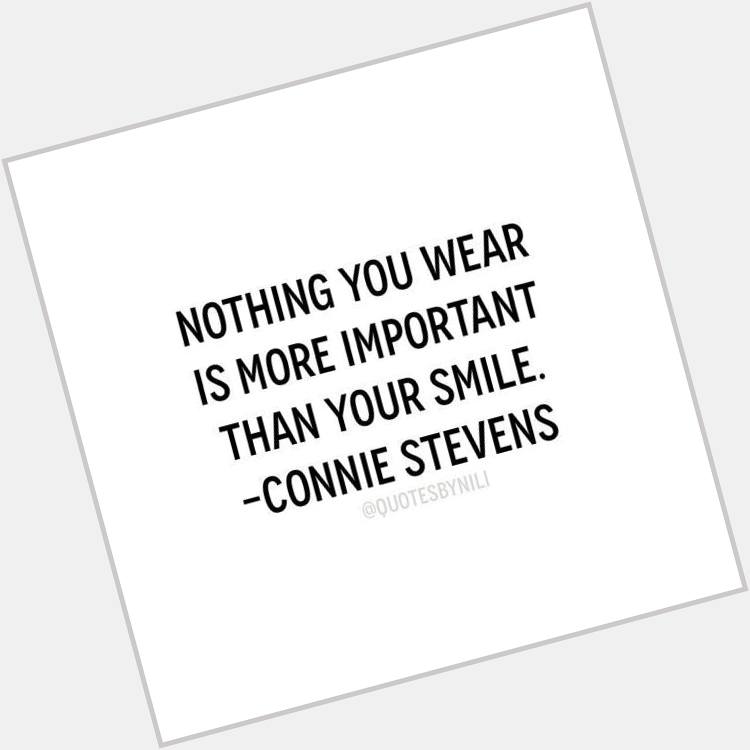 Happy Birthday to Connie Stevens  