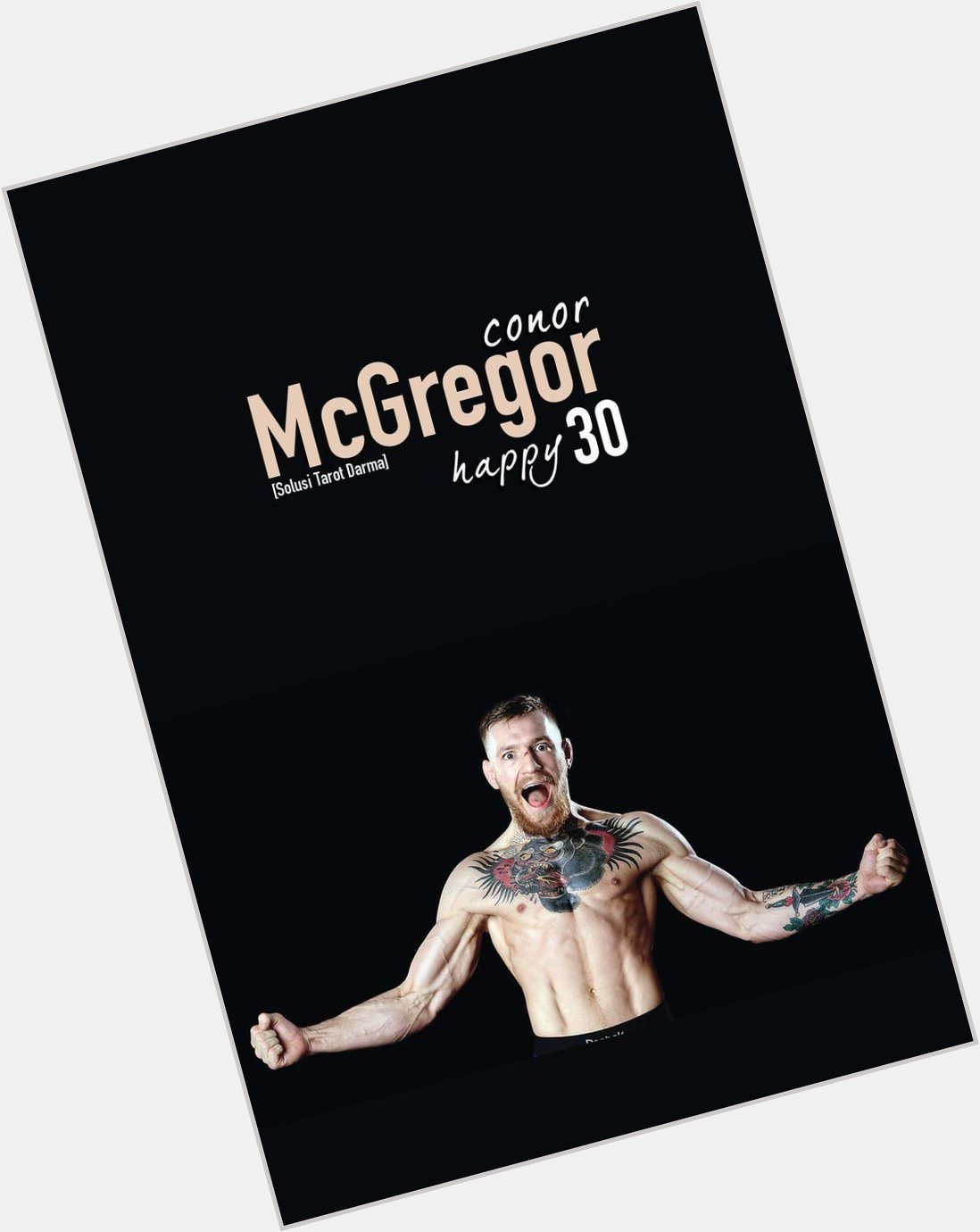 Happy 30th Birthday Conor McGregor   