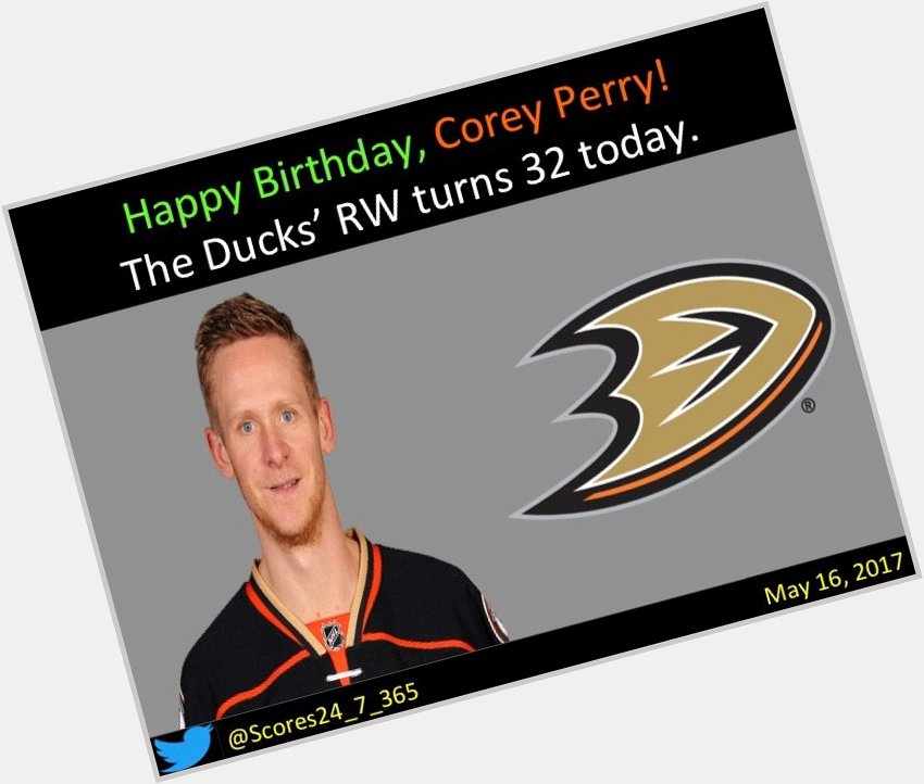  happy birthday Corey Perry! 