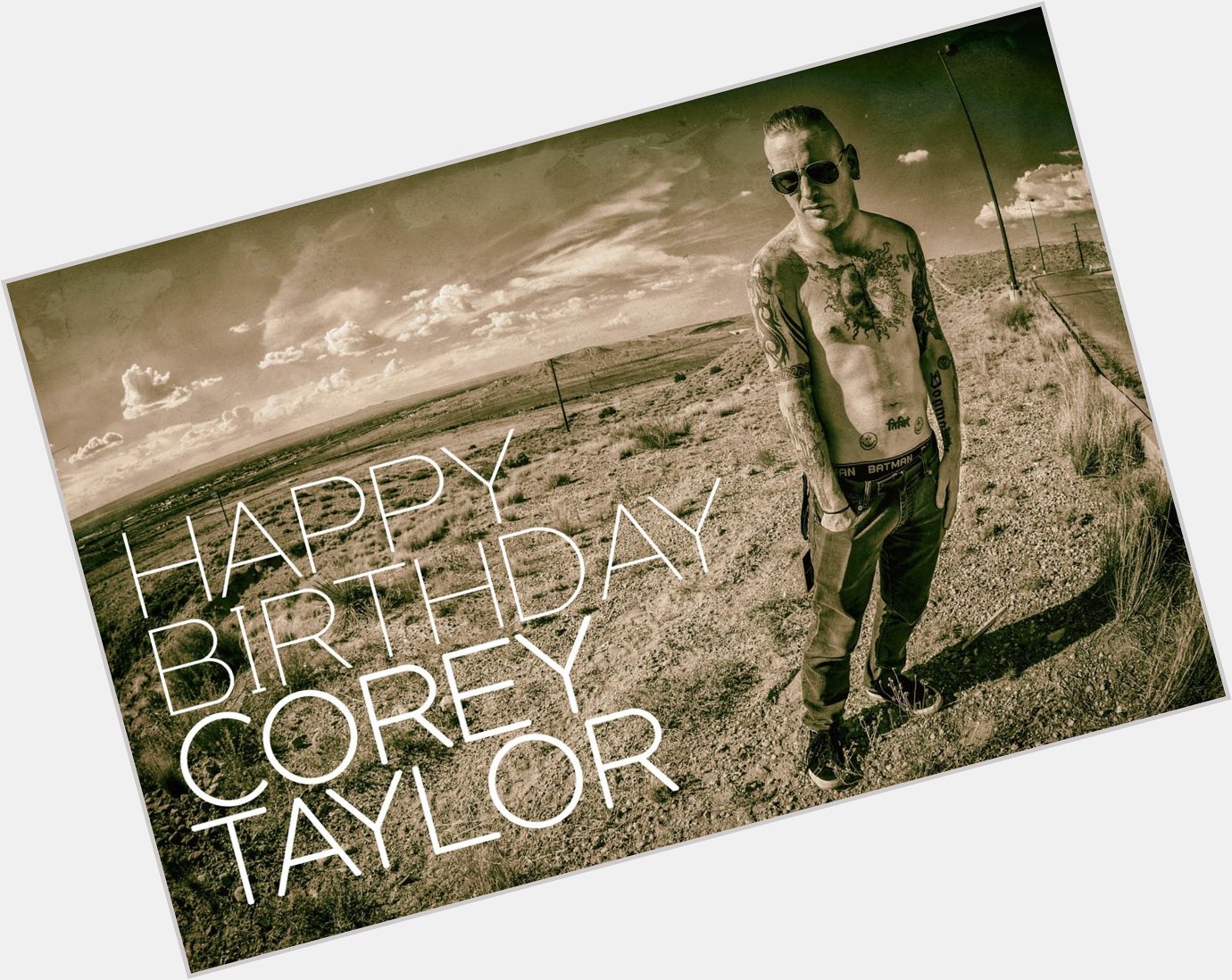 Happy Birthday Corey Taylor. Have a good one, lad!  