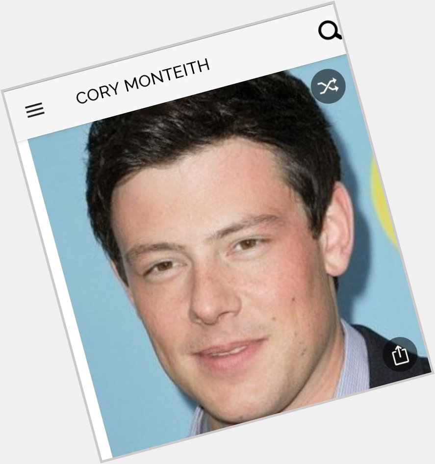 Happy birthday to this great actor.  Happy birthday to Cory Monteith 