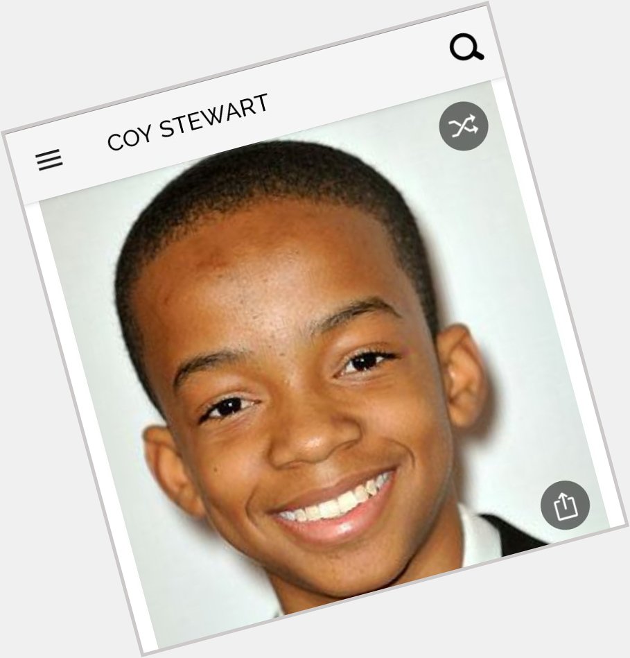Happy birthday to this great actor.  Happy birthday to Coy Stewart 