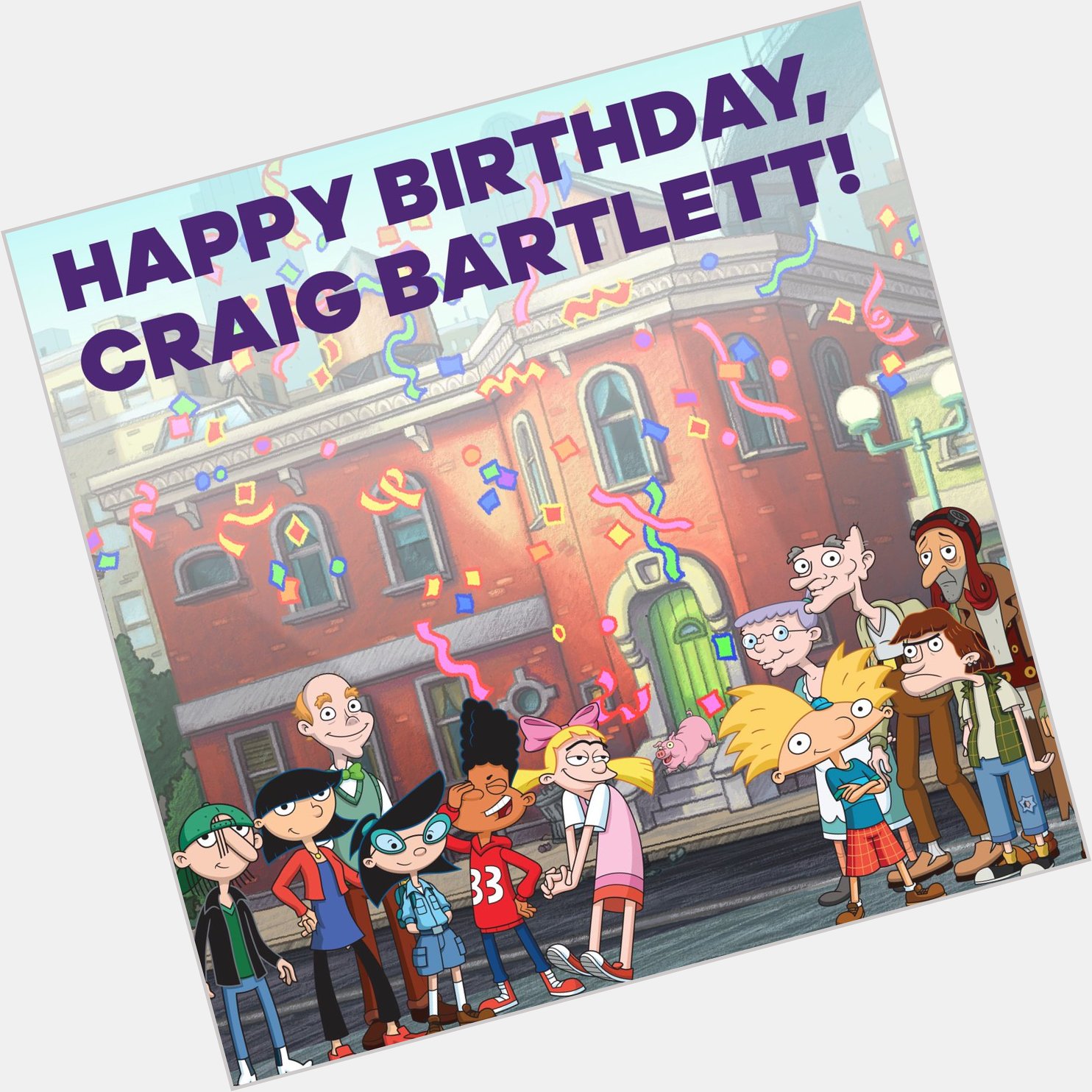 Happy birthday to legendary Hey Arnold! creator Craig Bartlett!   