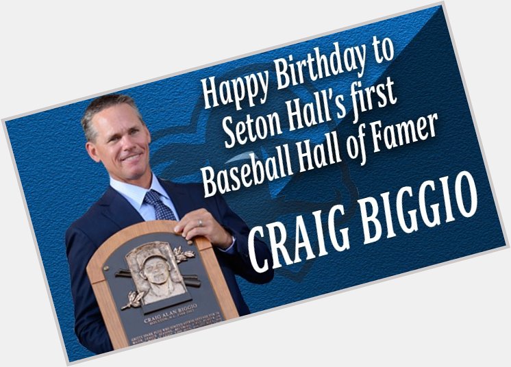 Happy 50th Birthday to Seton Hall\s first Baseball Hall of Famer... Craig Biggio!  