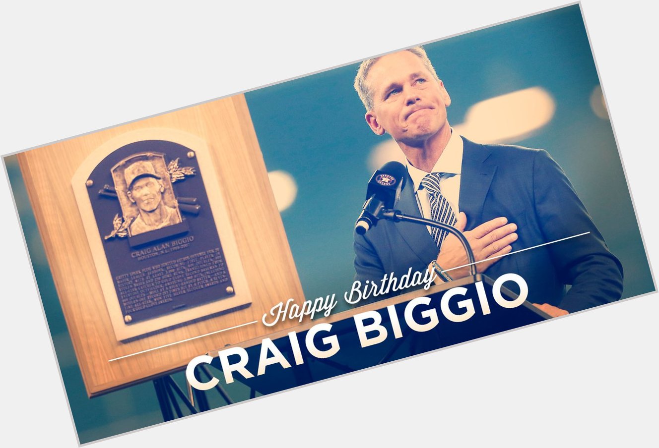 Happy Birthday to 7X All Star, 4X Gold Glove Award Winner and member of the - Craig Biggio! 