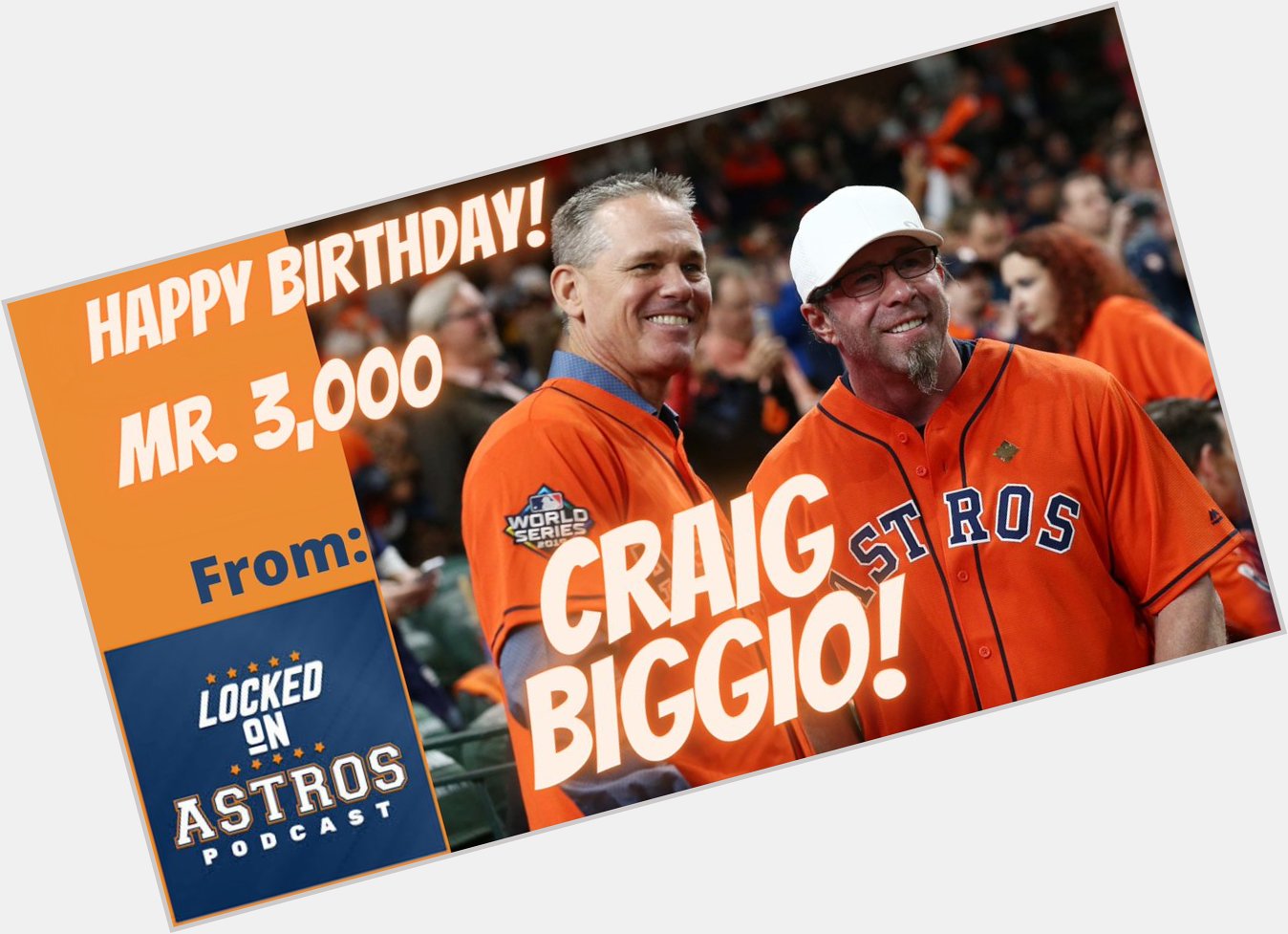 From Happy 55th Birthday Craig Biggio! Mr. 3,000 